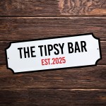 Personalised Street Sign For Home Bar Acrylic Bar Sign