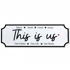 Personalised Family Sign THIS IS US Personalised Street Sign