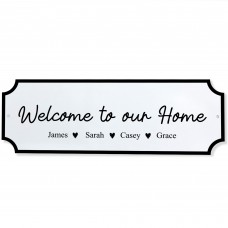Welcome To Our Home Personalised Sign New Home House Warming