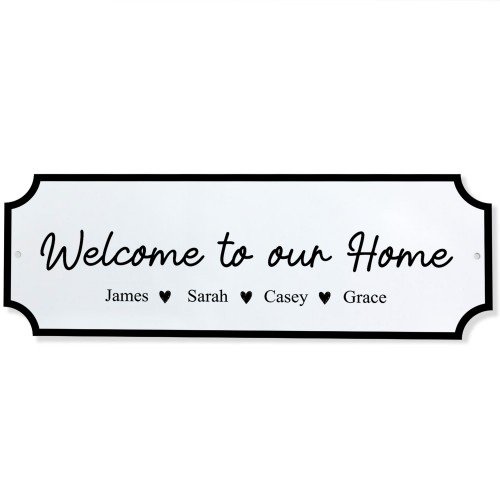 Welcome To Our Home Personalised Sign New Home House Warming
