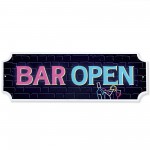 Bar Open Sign NEON EFFECT Home Bar Sign Man Cave Decor Pub