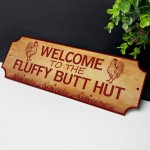 Funny Chicken Coop Welcome Sign Hen House Farm Outdoor Garden
