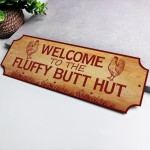 Funny Chicken Coop Welcome Sign Hen House Farm Outdoor Garden