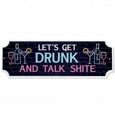 FUNNY Home Bar Sign For Garage Man Cave Shed Sign Neon Effect