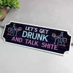 FUNNY Home Bar Sign For Garage Man Cave Shed Sign Neon Effect