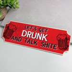 Funny Alcohol Sign For Man Cave Home Bar Hanging Plaque Man Cave