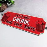 Funny Alcohol Sign For Man Cave Home Bar Hanging Plaque Man Cave