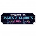 Personalised Bar Sign NEON EFFECT Home Bar Sign Man Cave Decor