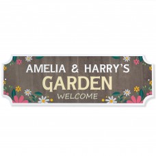 Personalised Street Sign Style Garden Sign For Outside Novelty