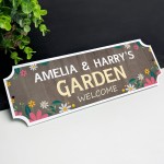 Personalised Street Sign Style Garden Sign For Outside Novelty