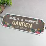 Personalised Street Sign Style Garden Sign For Outside Novelty