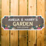Personalised Street Sign Style Garden Sign For Outside Novelty