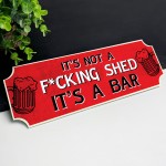 Shed Sign Novelty Home Bar Sign Garden Shed Wall Plaque Garage 