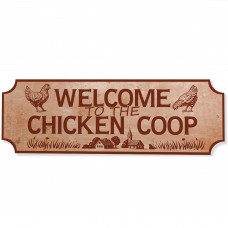 Chicken Coop Welcome Plaque For Farm Garden Yard Chicken Signs