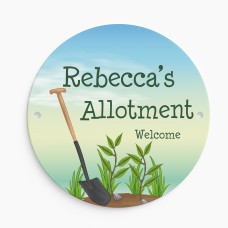 Personalised Alloment Sign For Garden Shed Any Name's Welcome
