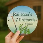 Personalised Alloment Sign For Garden Shed Any Name's Welcome