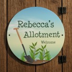 Personalised Alloment Sign For Garden Shed Any Name's Welcome