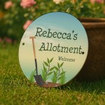 Personalised Alloment Sign For Garden Shed Any Name's Welcome