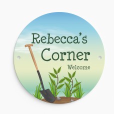 Personalised Any Name's Corner Sign Welcome Sign For Garden Shed