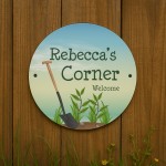 Personalised Any Name's Corner Sign Welcome Sign For Garden Shed