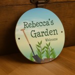 Personalised Novelty Garden Sign For Outside Garden Plaque