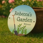 Personalised Novelty Garden Sign For Outside Garden Plaque