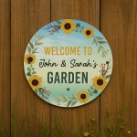 Personalised Welcome To Any Name's Garden Sign For Shed Garden