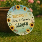 Personalised Welcome To Any Name's Garden Sign For Shed Garden