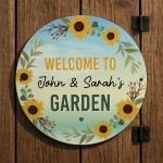 Personalised Welcome To Any Name's Garden Sign For Shed Garden