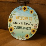Personalised Welcome To Any Name's Summerhouse Sign For Garden