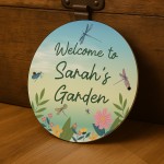 Personalised Welcome To Any Name's Garden Sign Dragonfly Sign