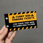 Bad Parking Cards Fake Parking Tickets 38 Page Coupon Book