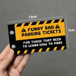 Bad Parking Cards Fake Parking Tickets 38 Page Coupon Book
