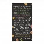 Garden Memorial Plaque For Summer House Garden Shed Sign