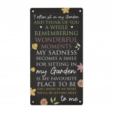 Garden Memorial Plaque For Summer House Garden Shed Sign