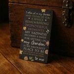 Garden Memorial Plaque For Summer House Garden Shed Sign
