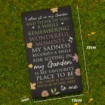 Garden Memorial Plaque For Summer House Garden Shed Sign