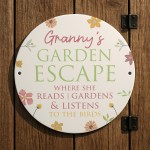 Garden Sign For Outside GARDEN ESCAPE Sign Personalised