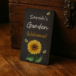 Personalised Garden Sign For Outside WELCOME Sign For Garden