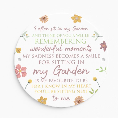 Garden Memorial Plaque For Summer House Memorial Poem For Garden