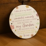 Garden Memorial Plaque For Summer House Memorial Poem For Garden