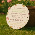 Garden Memorial Plaque For Summer House Memorial Poem For Garden
