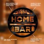 Home Bar Welcome Sign Plaque Garden Bar Man Cave 23x23cm