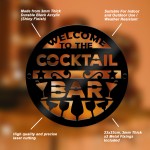 Cocktail Bar Welcome Sign Wall Mounted Home Bar Pub Sign 23x23cm