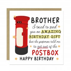 Funny Birthday Card For Brother Novelty Birthday Card For Him