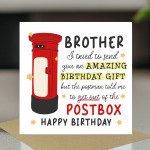 Funny Birthday Card For Brother Novelty Birthday Card For Him