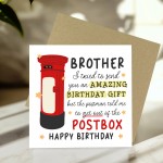 Funny Birthday Card For Brother Novelty Birthday Card For Him