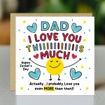 Fathers Day Card For Dad Happy Father's Day Card For Dad