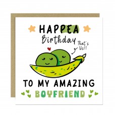 Funny Happy Birthday Card For Boyfriend With Kraft Envelope
