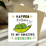 Funny Happy Birthday Card For Husband With Kraft Envelope